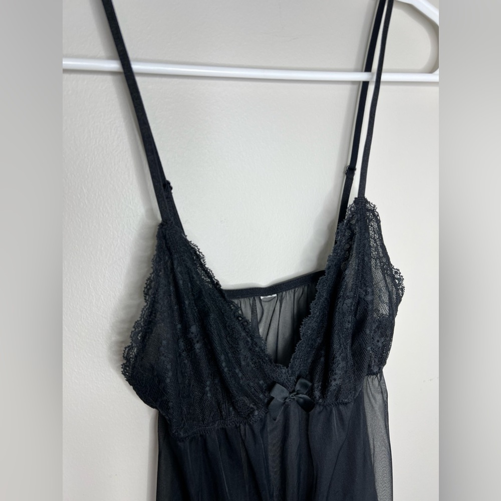 Lace and mesh, sexy nightgown, chemise, babydoll lingerie. Small. - Picture 6 of 6